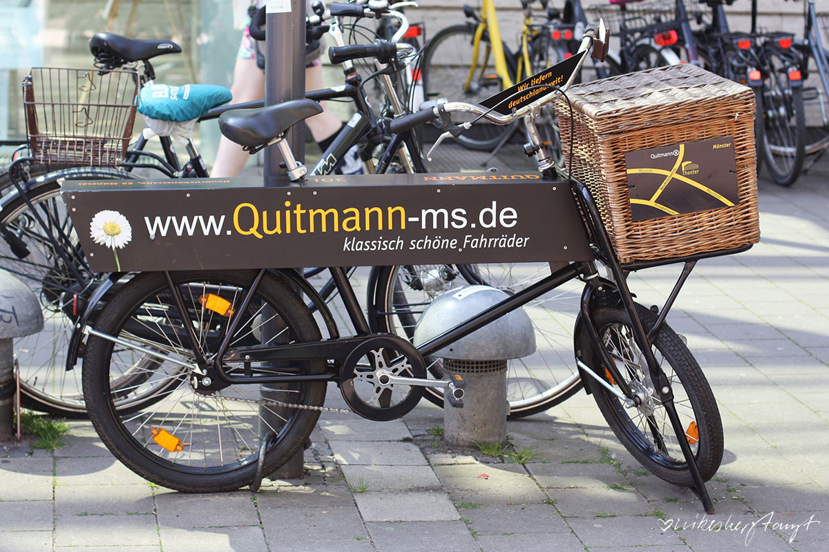 fahrräder & stickerliebe in münster, fietsen, bikes, fahrradstadt, münster, nrw, nikesherztanzt
