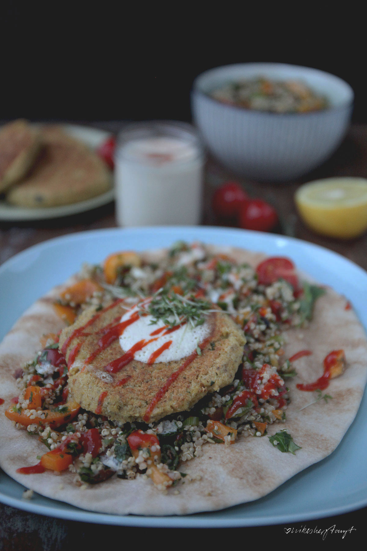 rezept für libanesische quinoa falafel aus goodbye zucker für immer von sarah wilson // food, blog, nikesherztanzt