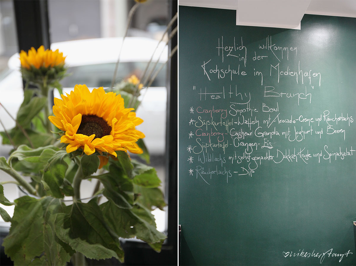 #healthybrunchusa in der kochschule im medienhafen in düsseldorf // nikesherztanzt