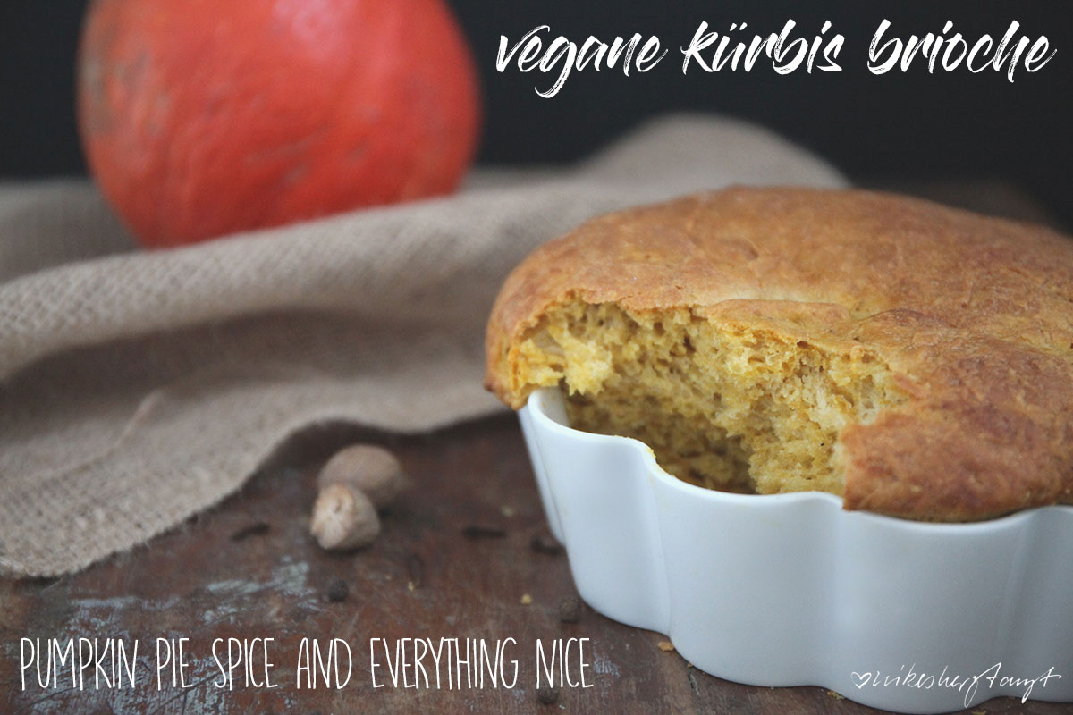 vegane kürbis brioche